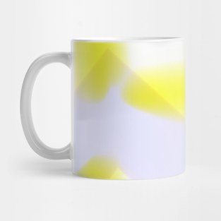 yellow white circular abstract texture Mug